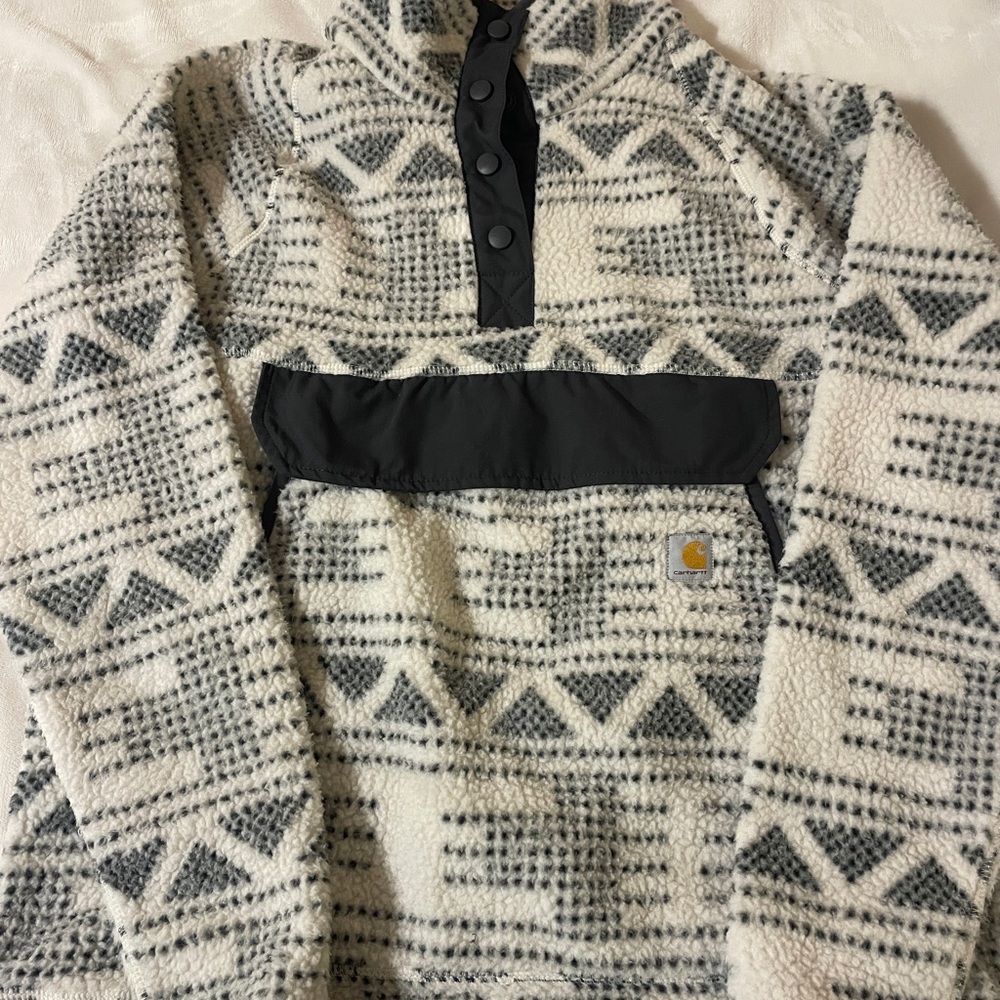 Carhartt Patterned Fleece Pullover Size M